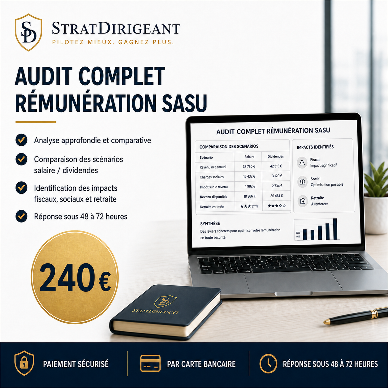Audit complet rémunération SASU